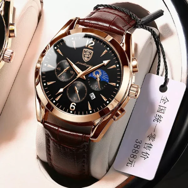 Men Watch Top Brand Luxury Men's Wristwatch Leather Quartz Watches Sports Waterproof Male Clock Relogio Masculino+Box
