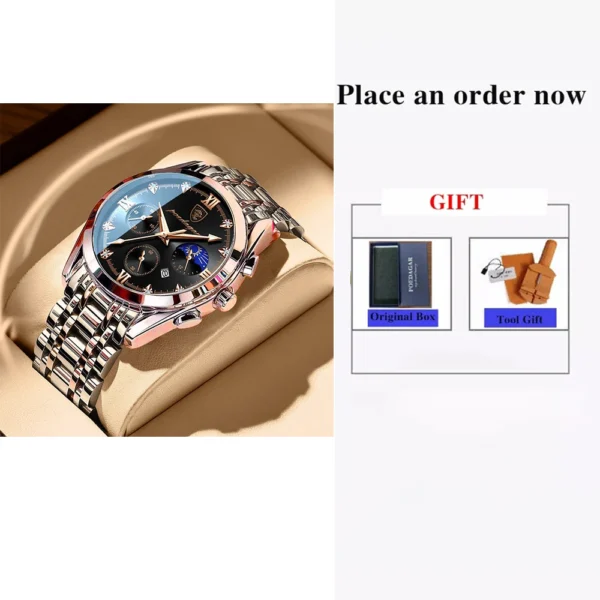 Fashion Date Quartz Men Watches Top Brand Luxury Male Clock Sport Mens Wristwatch Fashion Waterproof LuminouWristwatch - Image 3