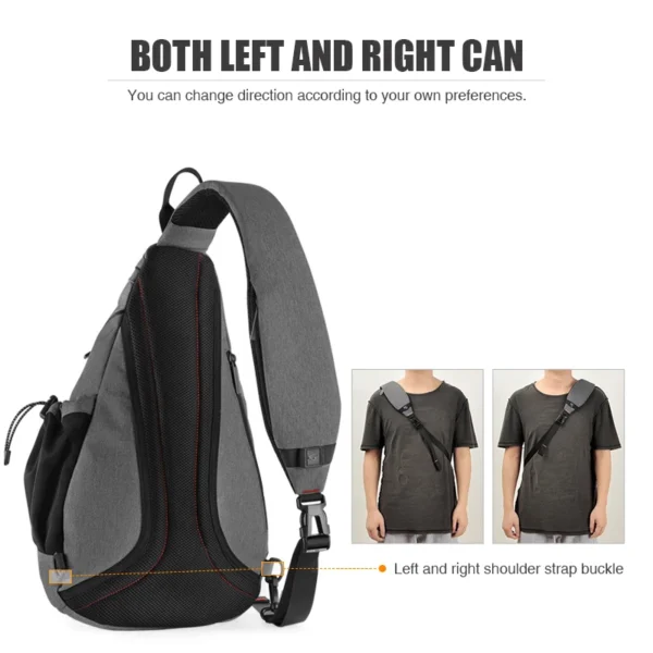 Mixi Men One Shoulder Backpack Women Sling Bag Crossbody USB Boys Cycling Sports Travel Versatile Fashion Bag Student School - Image 4