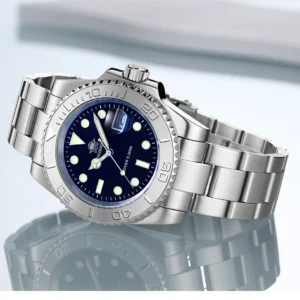 Luxurious Men's Analog Quartz Watch BGW9 Luminous 20 Bar Waterproof Men's Diving Stainless Steel Men Watches H3
