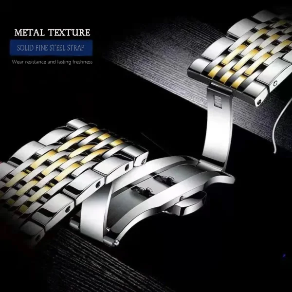 Top Original Men Quartz Watch Green Waterproof Watch For Men's Stainless Steel Man Luxury Watch Luminous Wristwatch - Image 5