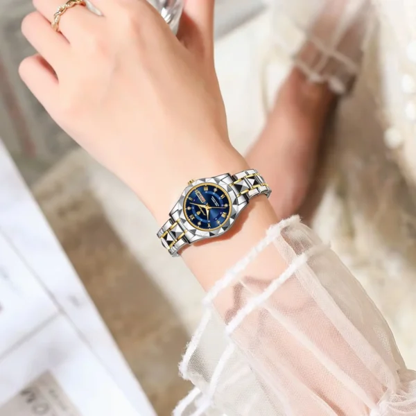 Luxury Women's Quartz Watch Luminous Waterproof Week Date Ladies Watches Stainless Steel Fashion Woman Wristwatch Reloj - Image 6