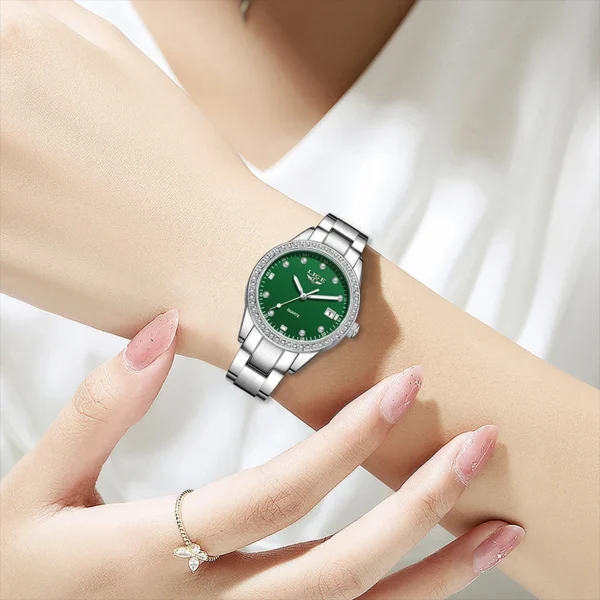 LIGE brand new luxury Women's Watch Luminous Stainless Steel Ladies Clock Gift Waterproof Fashion Watch for Women montre femme - Image 3