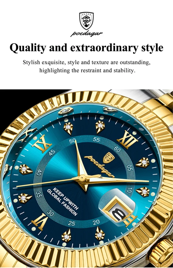 Luxury Sport Wrist Watch For Man Waterproof Luminous Date Men Watch Quartz Stainless Steel Men's Watches Male Reloj+box - Image 8