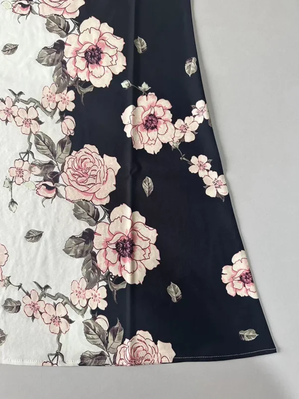 2025 European and American Cross Border Women's New Dress V-neck Sleeveless Sexy Printed Large Hem Foreign Trade Dress - Image 4