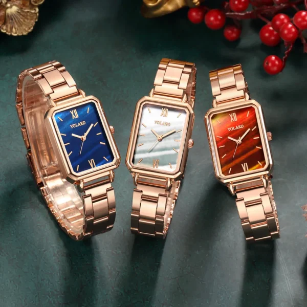 Women's Vintage Multilayer Wristwatch Weave Wrap Leather Bracelet Fashionable Simple Style Quartz Wristwatch Reloj Mujer - Image 2