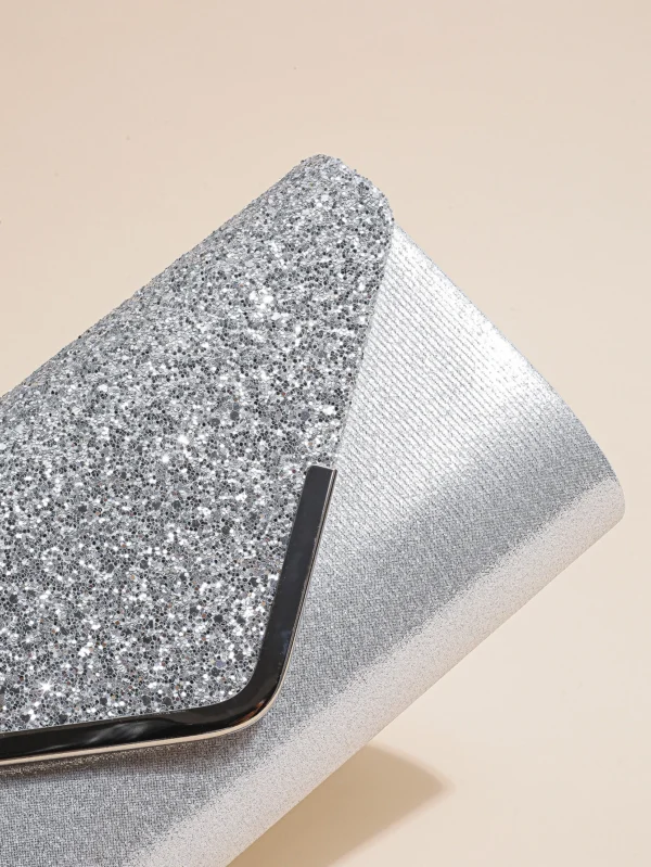 Women Evening Envelope Handbag Prom Sequin Clutch Purse chain Shoulder Cross Body Bag For Party - Image 7