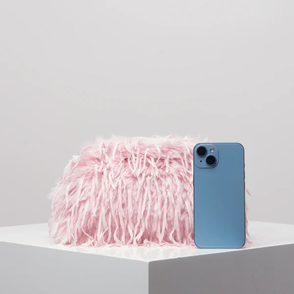 Dopamine-style clip bag, Y2K plush clutch bag, candy-colored women's purse, dinner dress clutch - Image 4