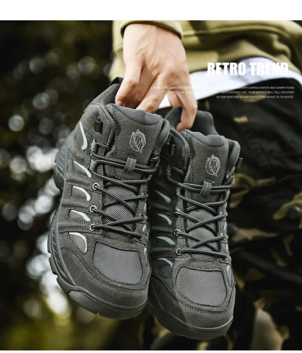 2024 Men Sneakers Tactical Breathable Combat Boots Outdoor Casual Boots Autumn New Shoes Light Non-slip Men Desert Ankle Boots - Image 7