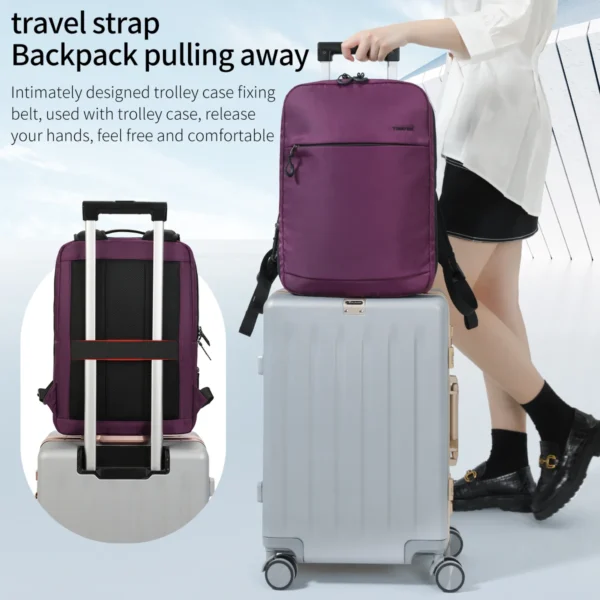 Tigernu New Multifunctional Women Backpacks Light Weight Female Laptop Bags Expandable Business Trip For Women School mochilas - Image 5