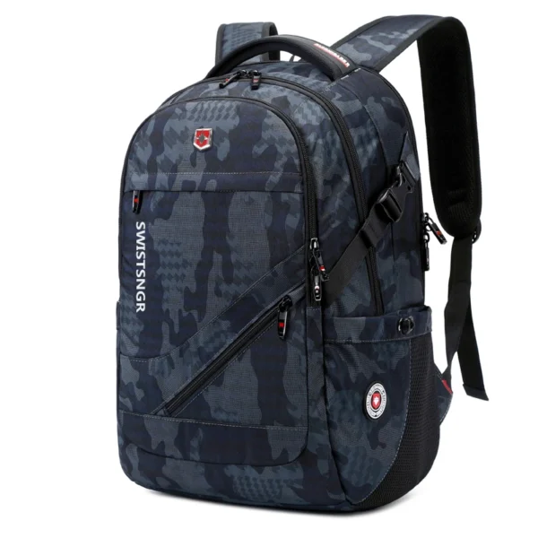 2025 New Waterproof Man Backpack Fit 17inch Laptop USB Charging Backpack Women Oxford Travel Male Bag Vintage School Bag Mochila