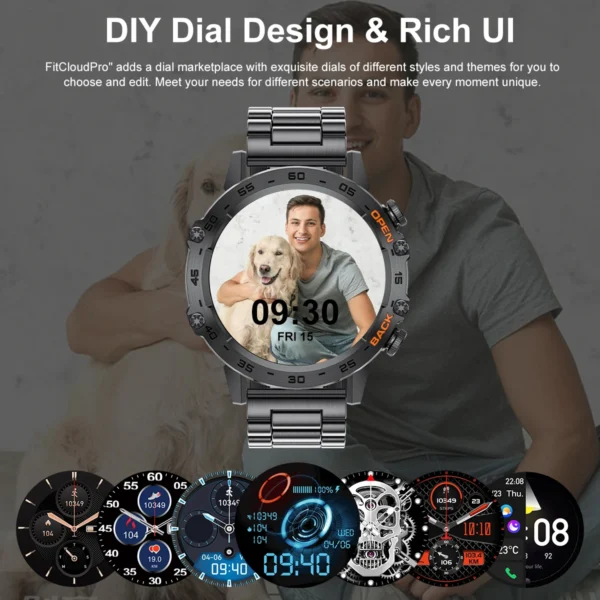 LIGE Smartwtach For Men Bluetooth Calling Waterproof Watches Health Monitoring 400mAh Outdoor Sport Smartwatch Man Reloj Hombre - Image 2