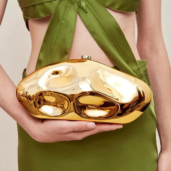 JIOMAY Acrylic Gold Purse Luxury Designer Handbags High Quality 2025 Glamorous Wedding Evening Bag Fashion Purses for Women