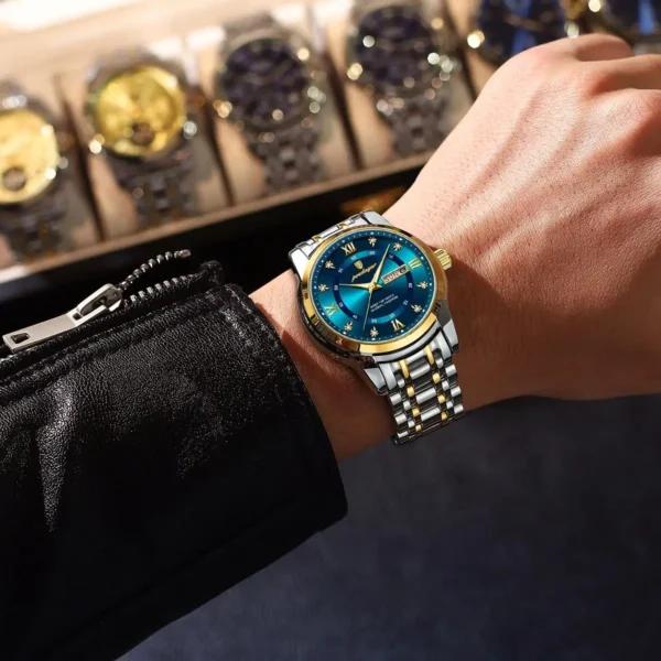 Luxury Watch for Man Elegant Date Week Waterproof Luminous Men Watch Quartz Stainless Steel Sports Men's Watches reloj - Image 6