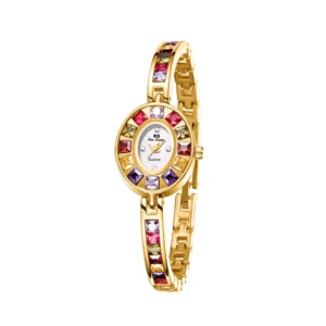 Women's Chain Watch Brand Light Luxury Gold Gradient Rainbow Bracelet Waterproof Ladies Fashion Quartz clock Watches Gift