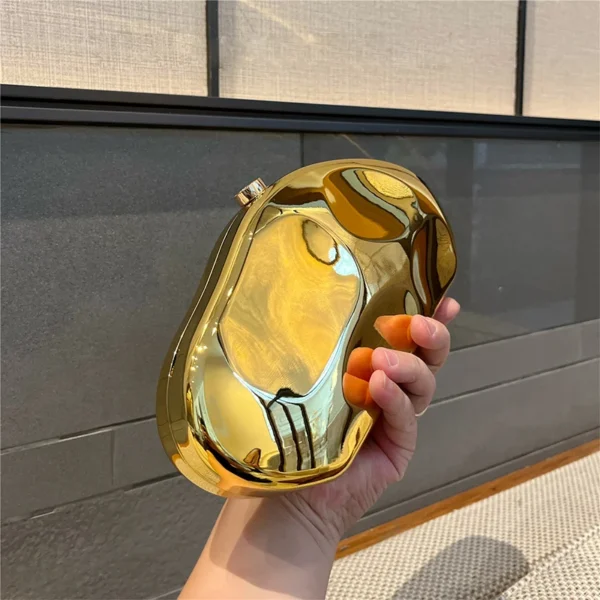 JIOMAY Acrylic Gold Purse Luxury Designer Handbags High Quality 2025 Glamorous Wedding Evening Bag Fashion Purses for Women - Image 3