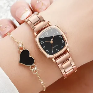 Stainless Steel Belt Watch Women's Watches Quartz Wristwatch for Women Bracelet Fashion Jewelry Italian Charm Link Watch