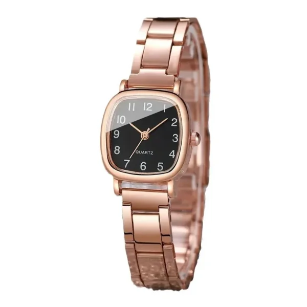 Stainless Steel Belt Watch Women's Watches Quartz Wristwatch for Women Bracelet Fashion Jewelry Italian Charm Link Watch - Image 5