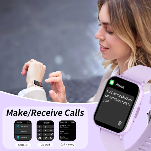 2025 Watch 5 Active Global Edition Smart Watch Heart Rate Monitoring 100+ Sports Mode Wireless Call 7 Days Life Sport Watch - Image 4
