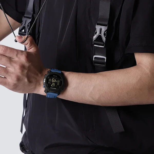 NAVIFORCE Men's Fashion LCD Digital Wristwatch 50m Waterproof Sports Silicone Strap Watches for Man Casual Electronic Male Clock - Image 3