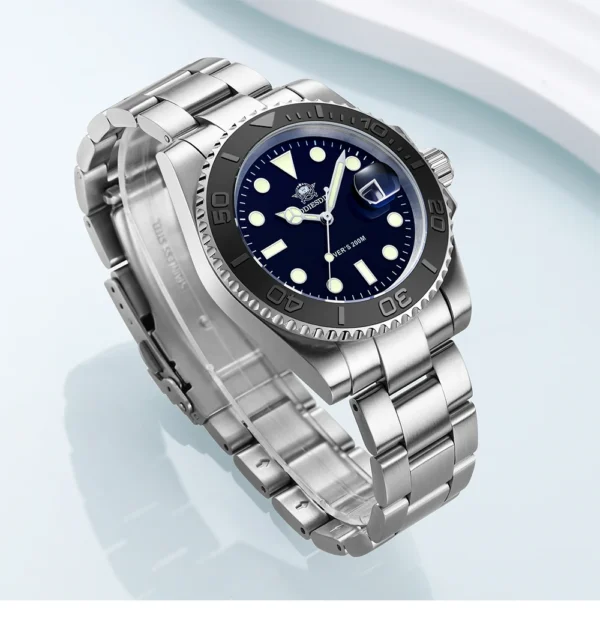 Luxurious Men's Analog Quartz Watch BGW9 Luminous 20 Bar Waterproof Men's Diving Stainless Steel Men Watches H3 - Image 8
