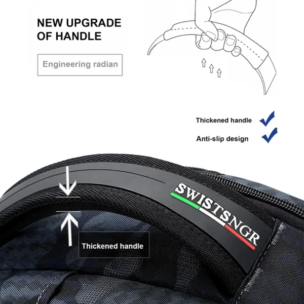 2025 New Waterproof Man Backpack Fit 17inch Laptop USB Charging Backpack Women Oxford Travel Male Bag Vintage School Bag Mochila - Image 3