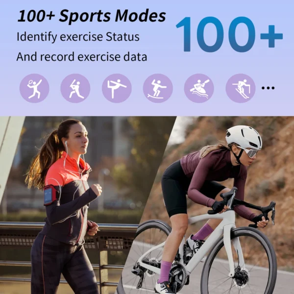 2025 Watch 5 Active Global Edition Smart Watch Heart Rate Monitoring 100+ Sports Mode Wireless Call 7 Days Life Sport Watch - Image 6