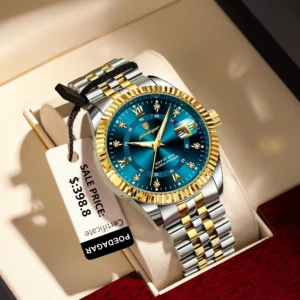 POEDAGAR Luxury Brand Man Wristwatch Waterproof Luminous Date Men Watch Stainless Steel High Quality Sports Men's Quartz Watches