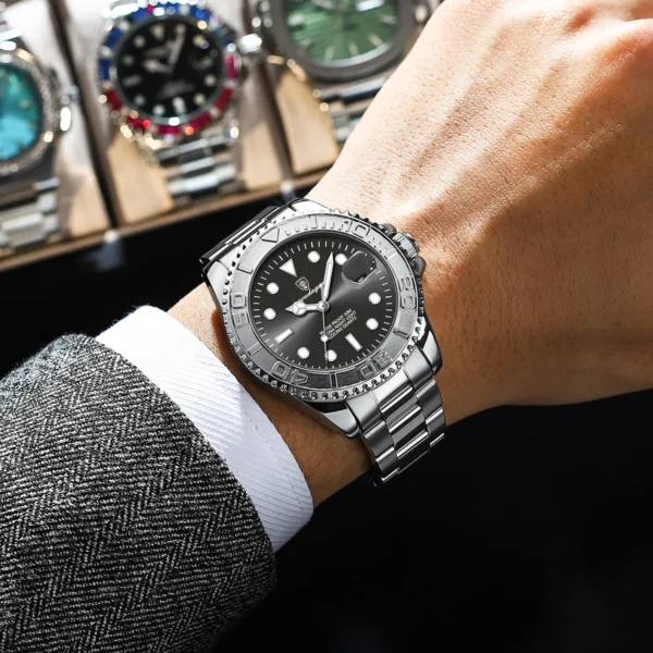 Luxury Men Watch Business Quartz Man Clock Sports Waterproof Luminous Date Stainless Steel Men's Watches Male Reloj+box - Image 6