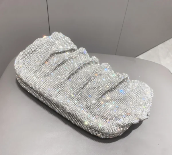 Shiny Rhinestones Handmade Evening Clutch Bags New Folds Purses and Handbags Luxury Designer Wedding Party High Quality - Image 8