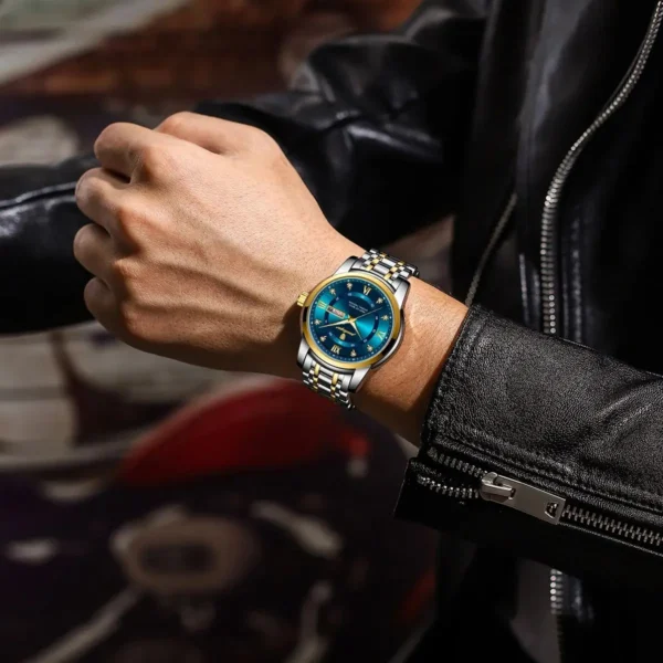 Luxury Watch for Man Elegant Date Week Waterproof Luminous Men Watch Quartz Stainless Steel Sports Men's Watches reloj - Image 5