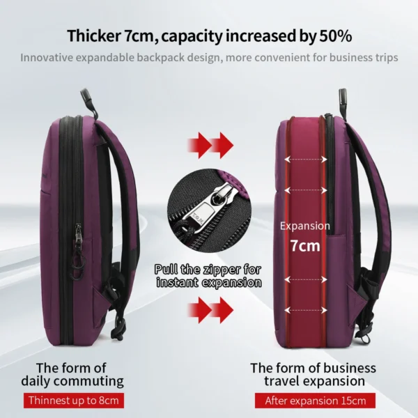 Tigernu New Multifunctional Women Backpacks Light Weight Female Laptop Bags Expandable Business Trip For Women School mochilas - Image 3
