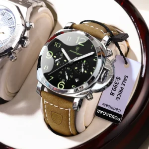Luxury Military Watch For Men Waterproof Luminous Date Chronograph Man Watch Sports Casual Leather Men's Quartz Watches