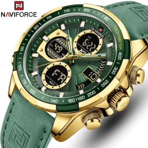 Watches for Men Leather Mens Military Sport Waterproof Watch Quartz WristWatch Chronograph Male Clock