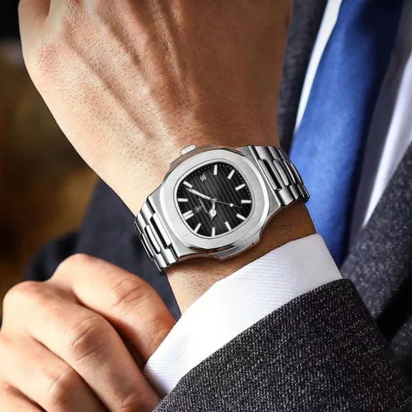 Top Luxury Brand Man Watch Sports Waterproof Luminous Date Men Wristwatch Square Dial Quartz Men's Watches High Quality - Image 6