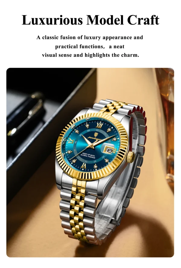 Luxury Sport Wrist Watch For Man Waterproof Luminous Date Men Watch Quartz Stainless Steel Men's Watches Male Reloj+box - Image 7