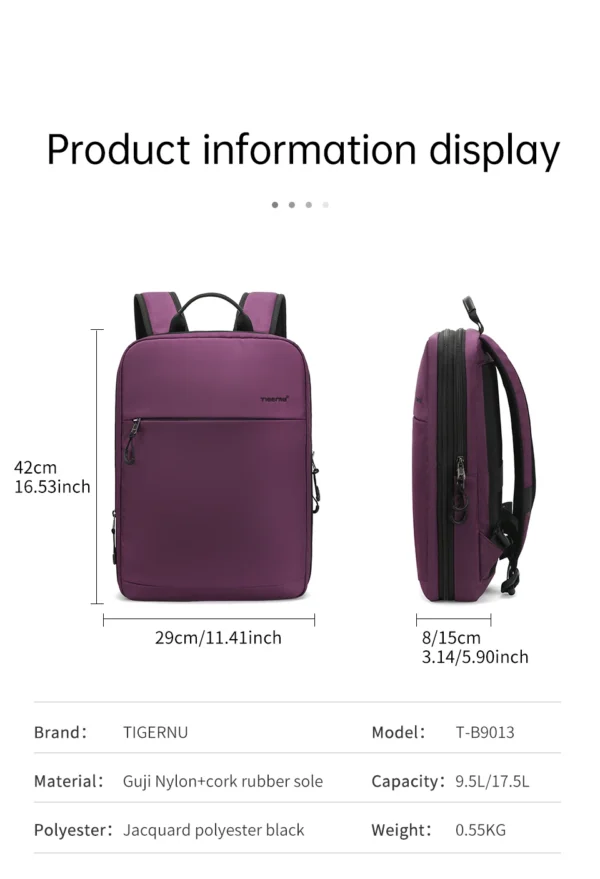 Tigernu New Multifunctional Women Backpacks Light Weight Female Laptop Bags Expandable Business Trip For Women School mochilas - Image 8