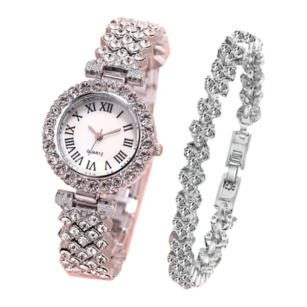 Watch For Women Watches 2025 Best Selling Products Luxury Watch Luxury Brand Reloj Mujer Watch Bracelet Set Diamond Steel Band - Image 3
