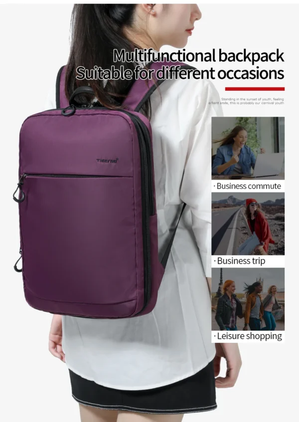Tigernu New Multifunctional Women Backpacks Light Weight Female Laptop Bags Expandable Business Trip For Women School mochilas - Image 7