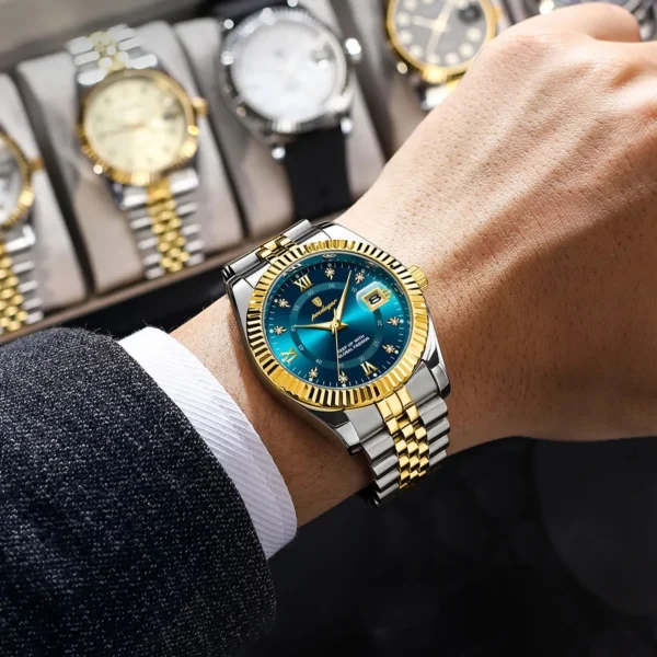 Luxury Sport Wrist Watch For Man Waterproof Luminous Date Men Watch Quartz Stainless Steel Men's Watches Male Reloj+box - Image 6