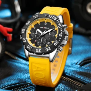 Luxury Men Clock Sport Watch For Men High Quality Waterproof Wrist Watches Chronograph Calendar Luminous Wristwatch reloj hombre