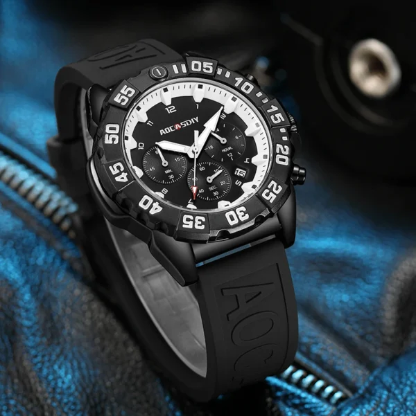 Luxury Men Clock Sport Watch For Men High Quality Waterproof Wrist Watches Chronograph Calendar Luminous Wristwatch reloj hombre - Image 6