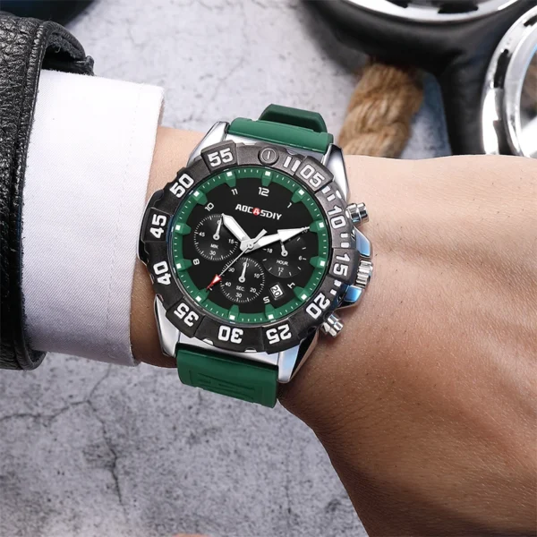 Luxury Men Clock Sport Watch For Men High Quality Waterproof Wrist Watches Chronograph Calendar Luminous Wristwatch reloj hombre - Image 7