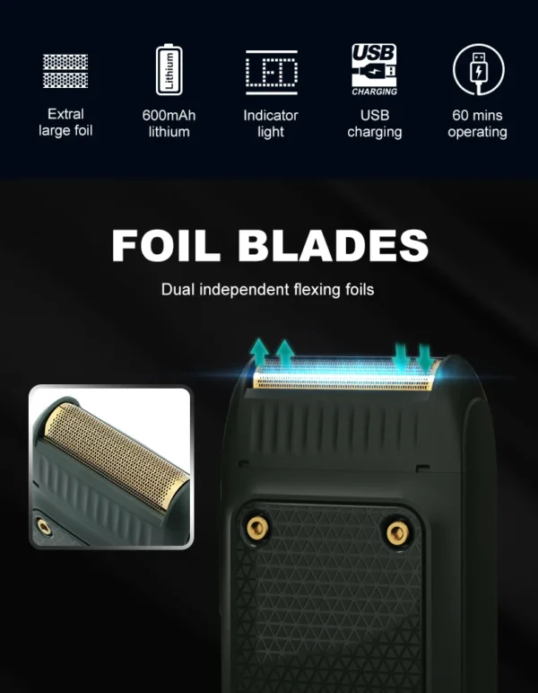 VGR V-353 Shaver Professional Razor Electric Shaving Machine Portable Beard Trimmer Rechargeable Razor Mini Shaver for Men - Image 5
