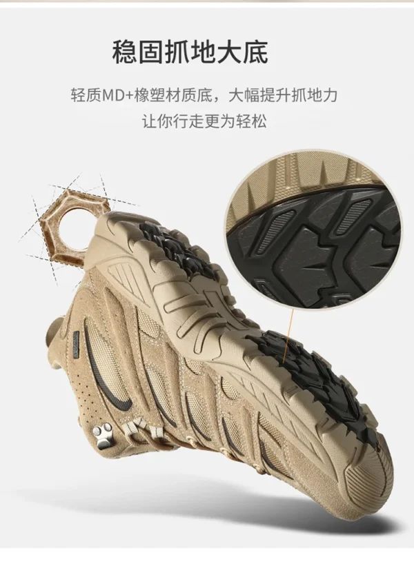 2024 Men Sneakers Tactical Breathable Combat Boots Outdoor Casual Boots Autumn New Shoes Light Non-slip Men Desert Ankle Boots - Image 8