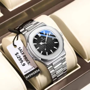 Top Luxury Brand Man Watch Sports Waterproof Luminous Date Men Wristwatch Square Dial Quartz Men's Watches High Quality