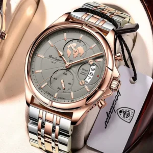 Top Luxury Brand Casual Men Watch Chronograph Waterproof Date Full Steel Quartz Men's Watch Business Relogio Masculino