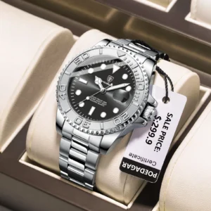 Luxury Men Watch Business Quartz Man Clock Sports Waterproof Luminous Date Stainless Steel Men's Watches Male Reloj+box