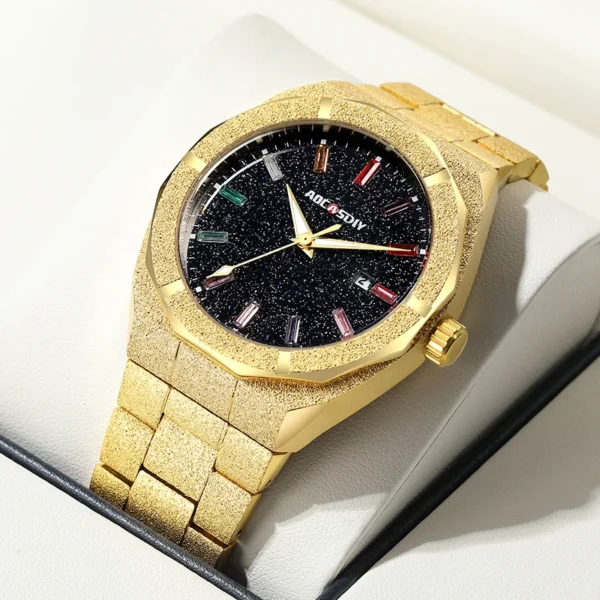 Luxury Business Men Watches Stainless Steel Quartz Wristwatches Auto Date Male Clock with Luminous Hands Relogio Masculino - Image 4